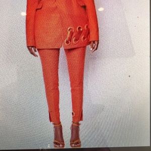 BBX Brand Orange Suit Pants  Size UK 12
